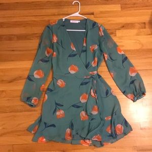 Floral long sleeve dress